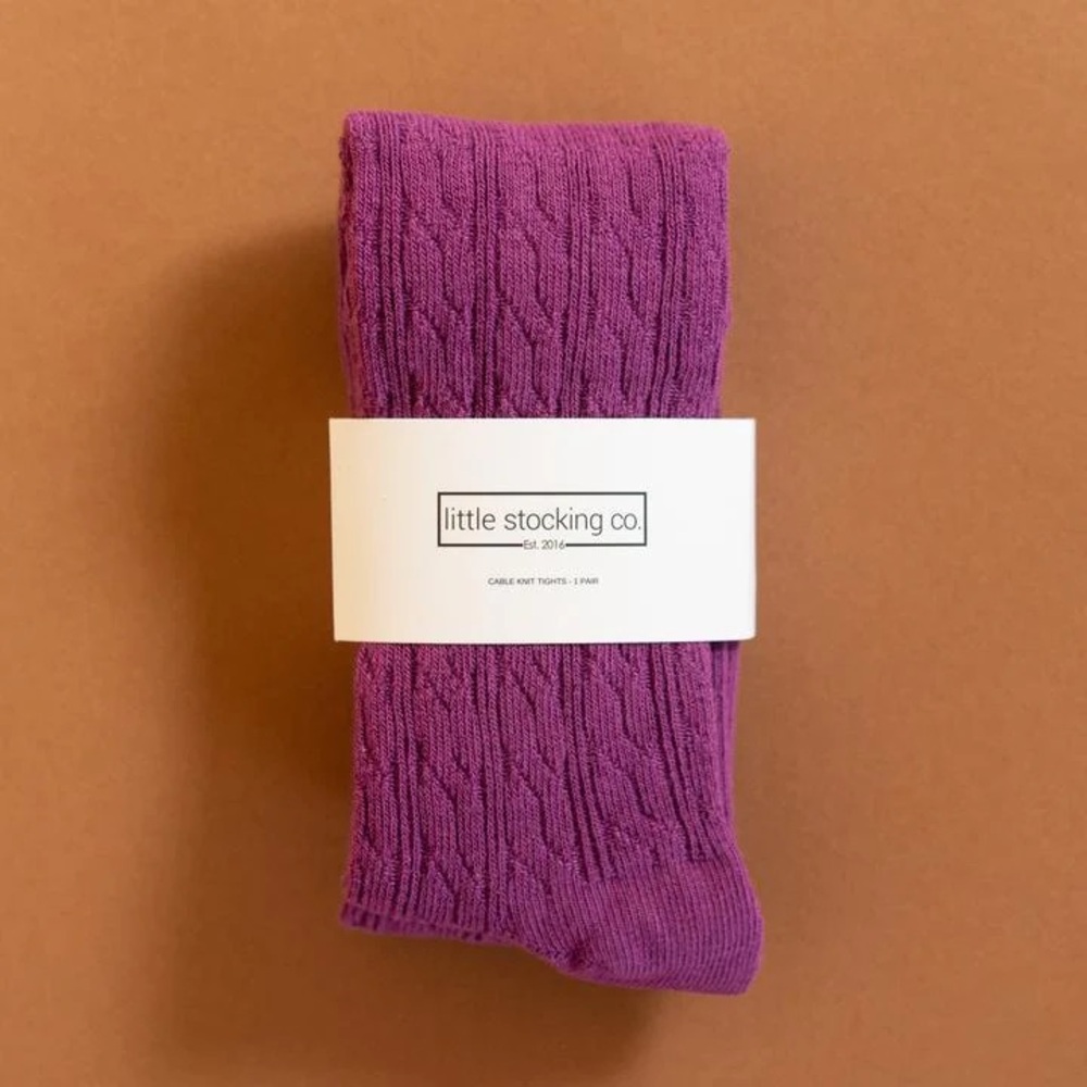 Little Stocking Co. Willowherb Cable
Knit Tights